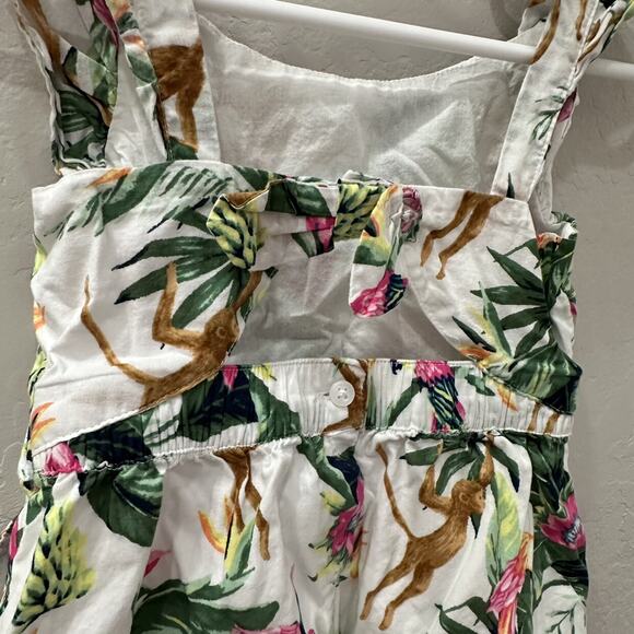 Janie and Jack Tropical Jungle Flutter Romper - Picture 7 of 10